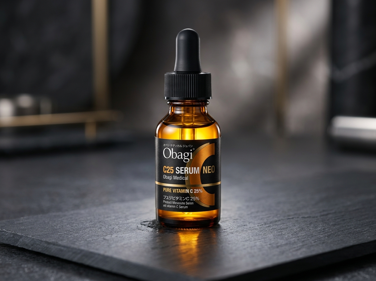 Obagi Medical Japan C25 Serum Neo amber bottle and dropper