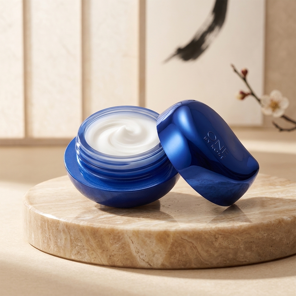 ONE BY KOSE Serum Shield moisturizing facial balm jar