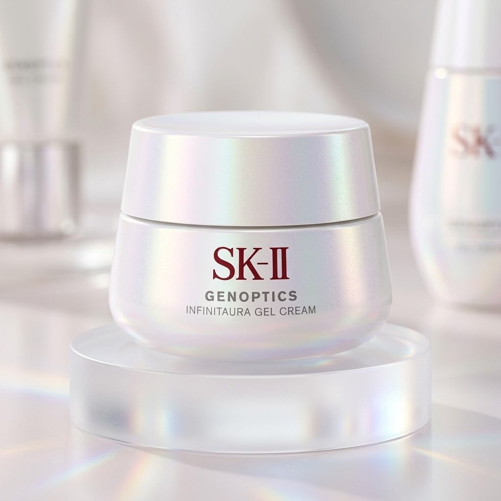 SK-II GenOptics Infinite Aura Gel Cream jar